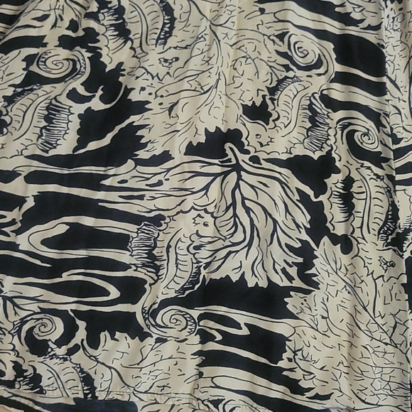Vintage 80s Seahorse Print Day Dress Warren Z M - Picture 6 of 13